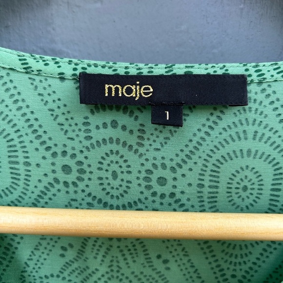 Maje Limaro Graphic-Print Woven Blouse, size 1 (Small) - Picture 14 of 14
